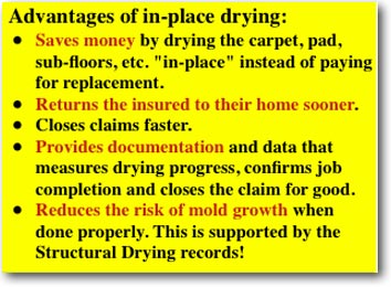 Structural Drying - Methods / Benefits